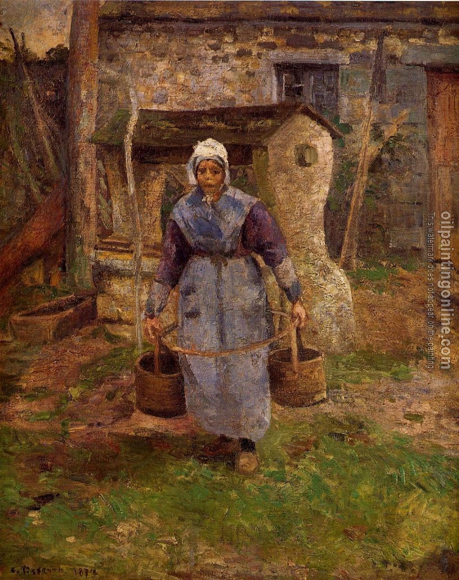 Pissarro, Camille - Mother Presle, Montfoucault